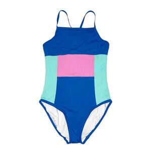 Hanna Andersson Colorblock One PIece Bathing Suit Size 140cm (10)